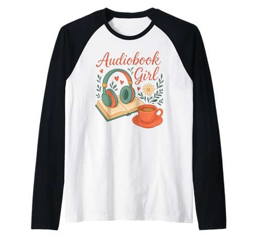 Hörbuch Mädchen Cozy Book Kopfhörer Kaffee Lesen Liebe Raglan Hörbuch Mädchen Cozy Book Kopfhörer Kaffee Lesen Liebe Raglan von Cozy Chapter Apparel