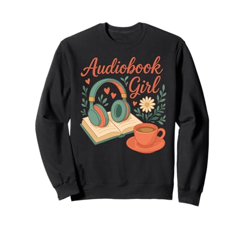 Hörbuch Mädchen Cozy Book Kopfhörer Kaffee Lesen Liebe Sweatshirt Hörbuch Mädchen Cozy Book Kopfhörer Kaffee Lesen Liebe Sweatshirt von Cozy Chapter Apparel