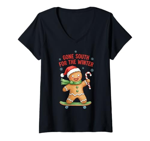 Damen Lustiger Spruch Weihnachten Humor sarkastisch Männer Frauen Kinder Xmas T-Shirt mit V-Ausschnitt Damen Lustiger Spruch Weihnachten Humor sarkastisch Männer Frauen Kinder Xmas T-Shirt mit V-Ausschnitt von Cozy Christmas Men Women Apparel Clothes Ideas