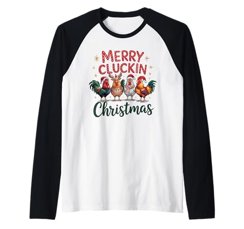 Lustiges Huhn für Männer Frauen Kinder Weihnachten Raglan von Cozy Christmas Men Women Apparel Clothes Ideas