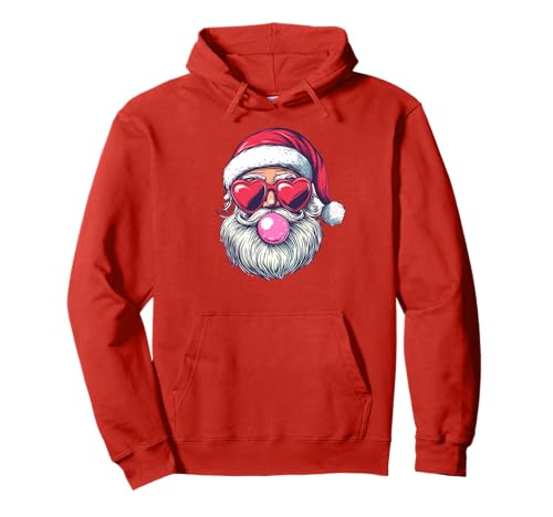 Santa Bubble Gum Ballon Weihnachten Frauen Mädchen Lustig Xmas Pullover Hoodie von Cozy Christmas Men Women Apparel Clothes Ideas