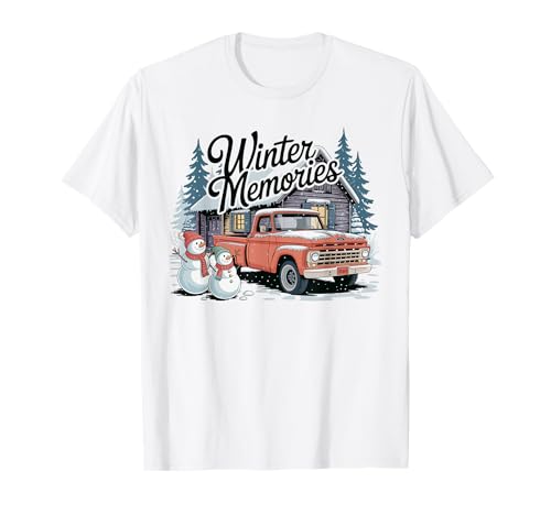 Weihnachten Vintage Truck Winter Saison Gemütlich Männer Frauen Xmas T-Shirt Weihnachten Vintage Truck Winter Saison Gemütlich Männer Frauen Xmas T-Shirt von Cozy Christmas Men Women Apparel Clothes Ideas