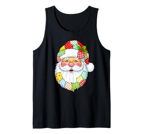 Weihnachten Weihnachtsmann Patchwork Vintage Männer Frauen Kinder Xmas Tank Top Weihnachten Weihnachtsmann Patchwork Vintage Männer Frauen Kinder Xmas Tank Top von Cozy Christmas Men Women Apparel Clothes Ideas