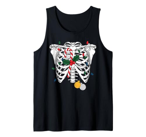 Weihnachtliches Skelett-Rippkäfig für Herren und Damen, lustiges Weihnachtskostüm Tank Top Weihnachtliches Skelett-Rippkäfig für Herren und Damen, lustiges Weihnachtskostüm Tank Top von Cozy Christmas Men Women Apparel Clothes Ideas