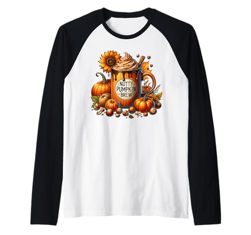 Cute Autumn Fall Drinking Mugs for Women Men Pumpkin Spice Raglan Cute Autumn Fall Drinking Mugs for Women Men Pumpkin Spice Raglan von Cozy Fall Coffee Gifts For Pumpin Spice Lovers