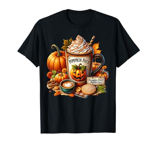 Pumpkin Patch Coffee Halloween Mug for Women Pumpkin Spice T-Shirt Pumpkin Patch Coffee Halloween Mug for Women Pumpkin Spice T-Shirt von Cozy Fall Coffee Gifts For Pumpin Spice Lovers