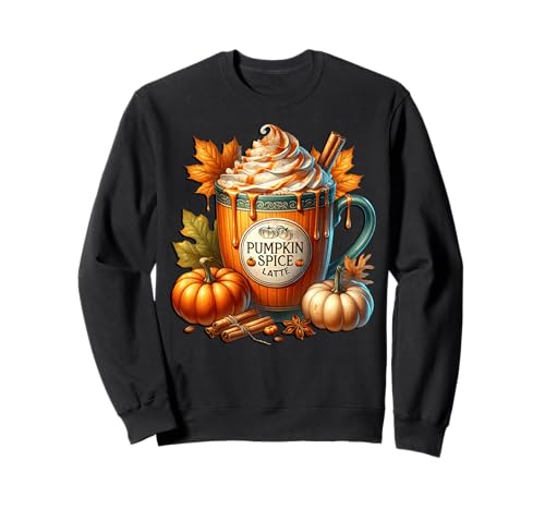Pumpkin Spice Coffee Latte Mug Graphic for Women Autumn Fall Sweatshirt Pumpkin Spice Coffee Latte Mug Graphic for Women Autumn Fall Sweatshirt von Cozy Fall Coffee Gifts For Pumpin Spice Lovers