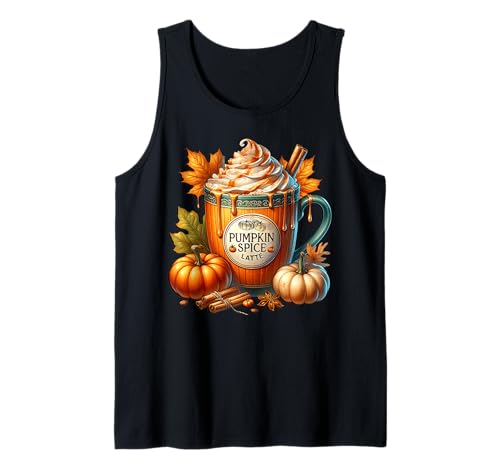 Pumpkin Spice Coffee Latte Mug Graphic for Women Autumn Fall Tank Top Pumpkin Spice Coffee Latte Mug Graphic for Women Autumn Fall Tank Top von Cozy Fall Coffee Gifts For Pumpin Spice Lovers