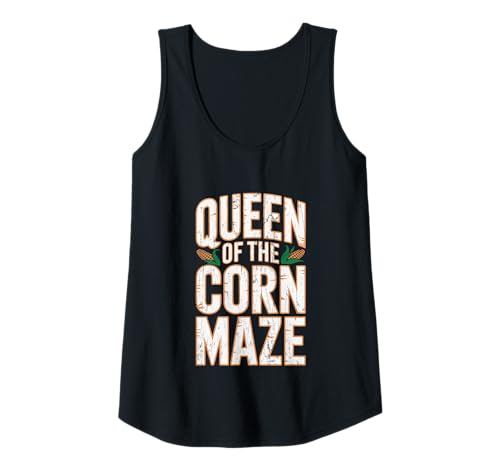 Damen Die Königin des Maislabyrinths, Liebhaber des Herbstspaßes Tank Top von Cozy Holiday Wear