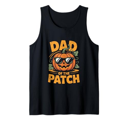 Herren Dad of The Patch Kürbis Halloween Humor Tank Top von Cozy Holiday Wear