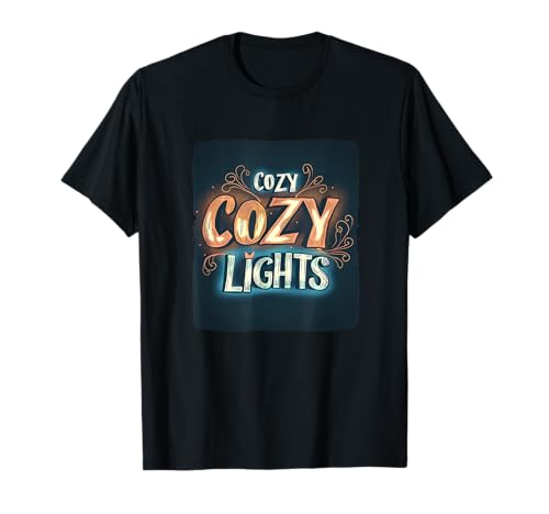 Schöne gemütliche Lichter in dunklen Zeiten für Erwachsene und Kinder T-Shirt von Cozy Lights