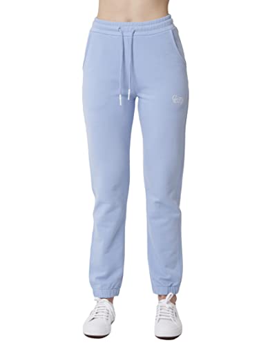 Cozy Panda Jogginghose Damen Hellblau Größe L - Sweatpant Sporthose Frauen Baumwolle Large Gr. 40 Freizeithose Lang Jogpant Fitnesshose High Waist Sweathose mit Taschen von Cozy Panda