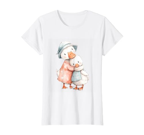 Liebevolle Mama Duck umarmt Entlein T-Shirt Liebevolle Mama Duck umarmt Entlein T-Shirt von Cozy Watercolor Creations