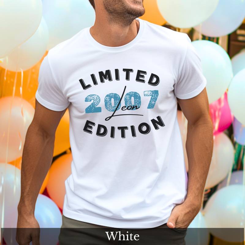 18 Geburtstag Junge Personalisiert Geburtstagsshirt Geschenk Zum Sohn Geburtstagsgeschenk Freund Ideen 2007 von CozyDaysDesign