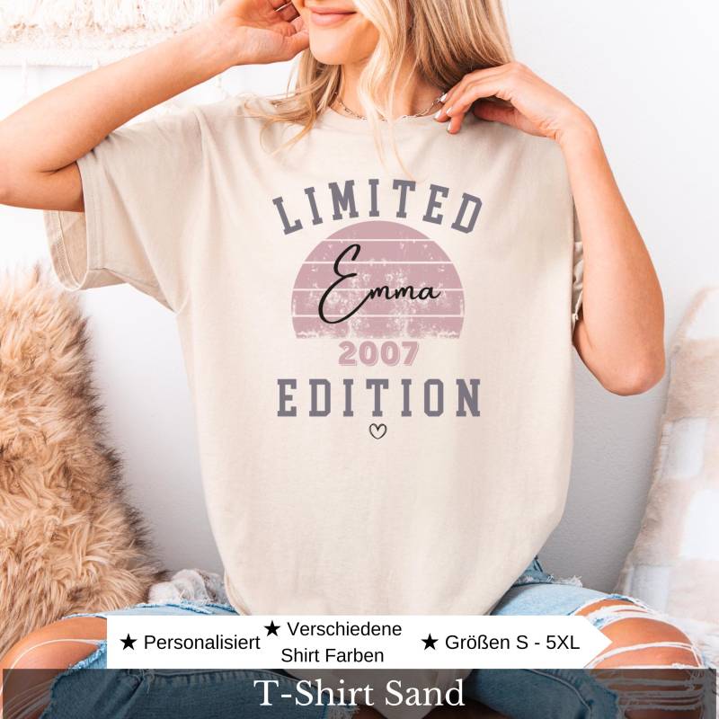 18. Geburtstag Geschenk Mädchen Personalisiertes Zum Geschenkideen Freundin Hoodie 2007 Tochter Geburtstagsshirt von CozyDaysDesign