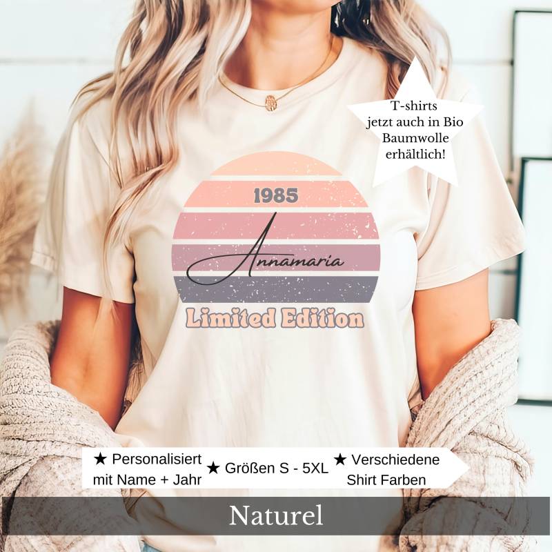 40 Geburtstag Geschenk Tshirt Frau Personalisiertes Name Geburtstagsshirt Schwester Freundin Geburtstagsgeschenk Hoodie Retro Idee von CozyDaysDesign