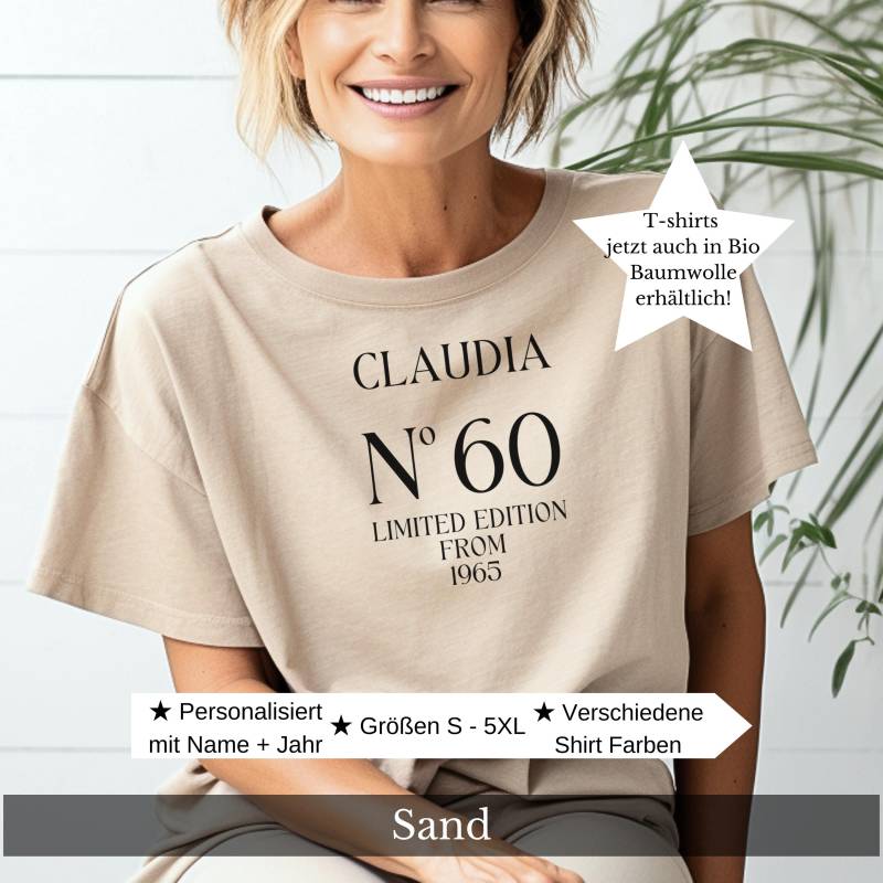 60 Geburtstag Geschenk Frau T-Shirt Personalisiert Beste Freundin Originelles Geschenke Zum 60. Mama Schwester Kollegin Ideen von CozyDaysDesign