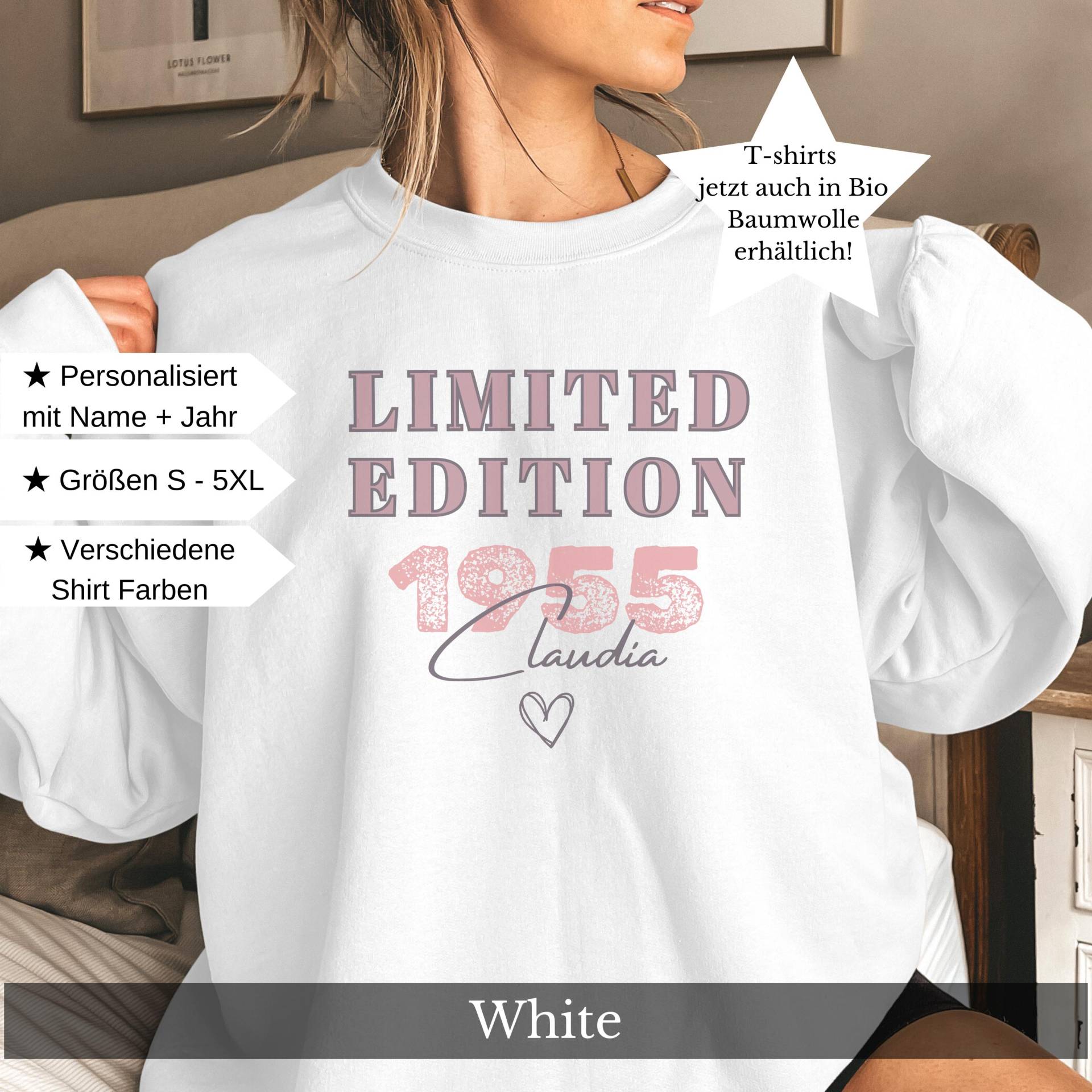 70. Geburtstag Geschenk Frau Mama Ideen Geburtstagsshirt Personalisiert Frauen Freundin Oma von CozyDaysDesign