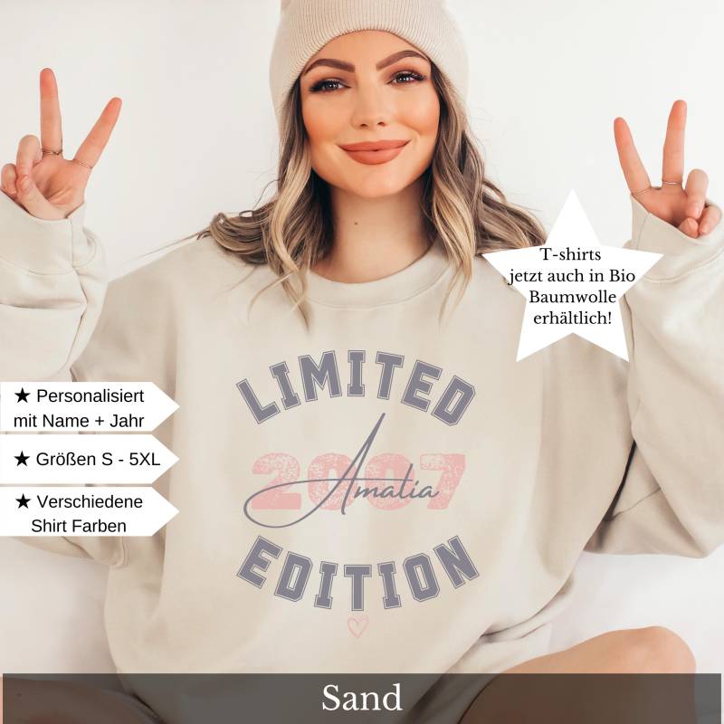 Geschenk 18. Geburtstag Mädchen Personalisiert Geburtstagsshirt Freundin Zum Ideen von CozyDaysDesign