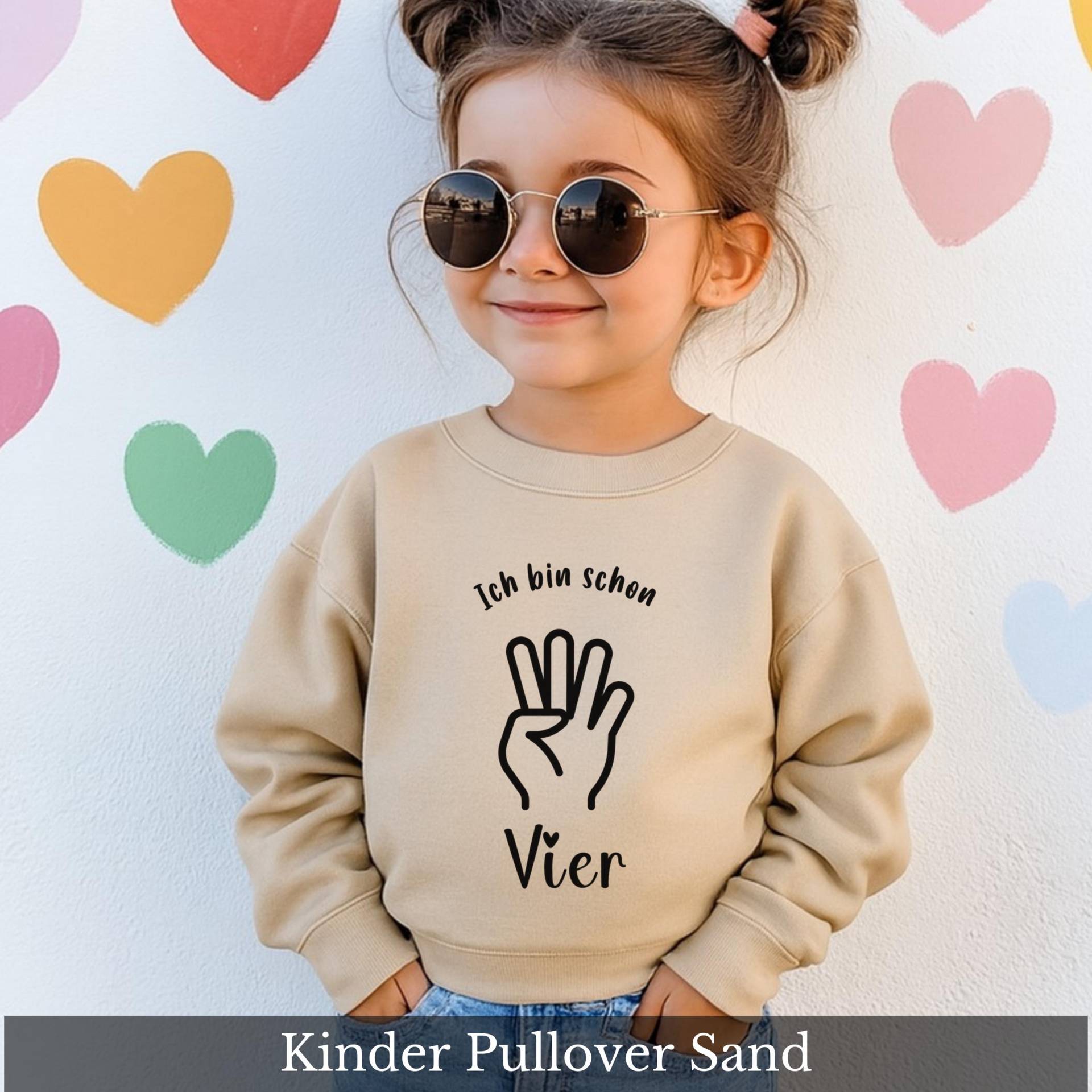 Geschenk Mädchen Pullover Personalisiert Mit Namen 4. Geburtstag, Geburtstagsgeschenk Enkelin Tochter, Geburtstagsshirt Alter 3 4 5 Pulli von CozyDaysDesign