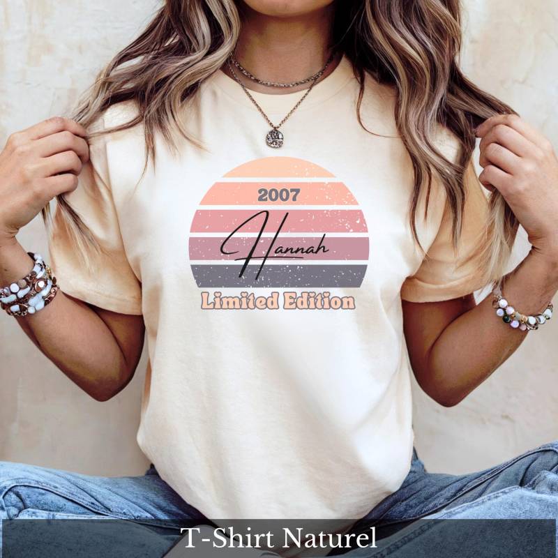 Geschenk Zum 18 Geburtstag Mädchen Personalisiert Sweatshirt Limited Edition 2007 Tochter Mama von CozyDaysDesign