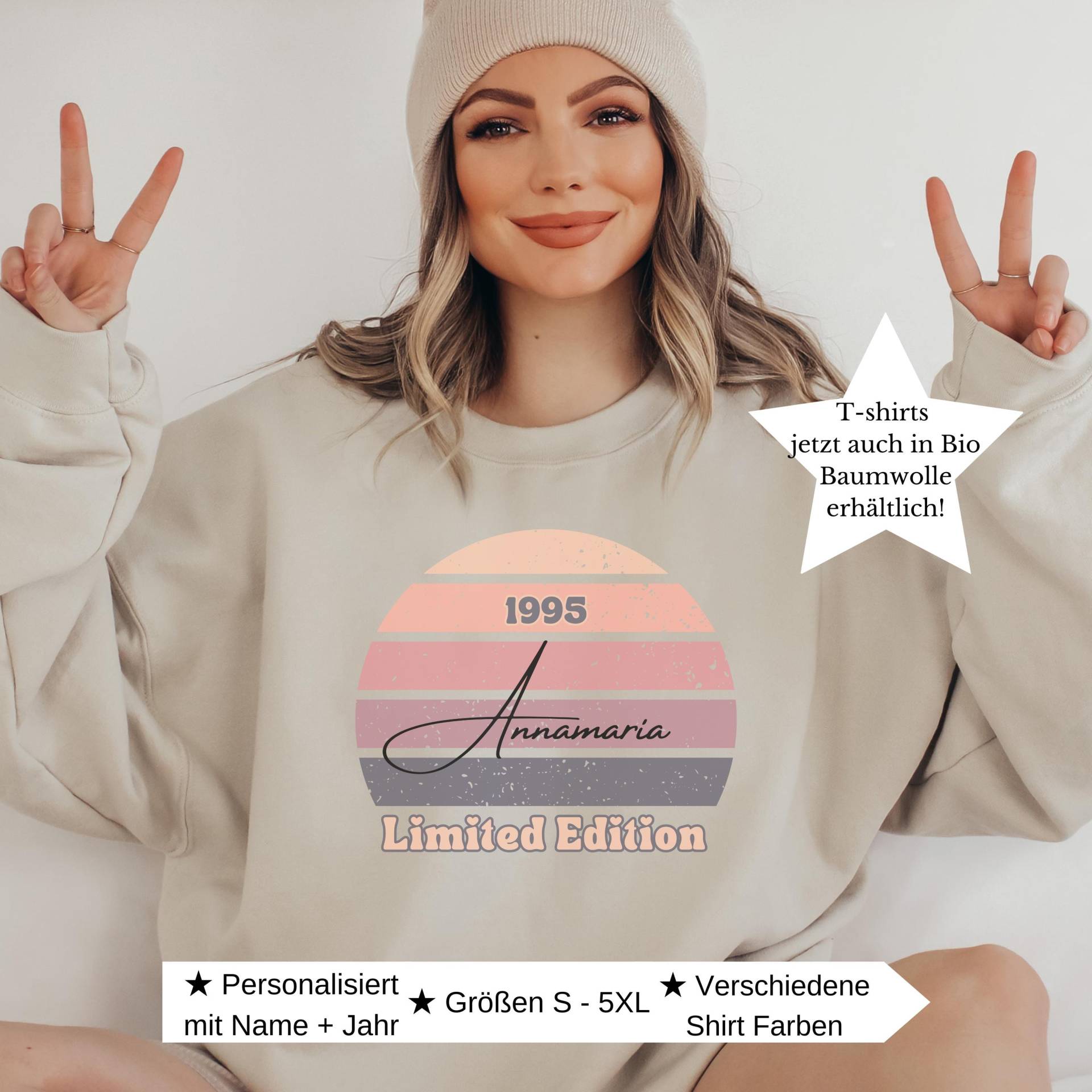 Geschenk Zum 30 Geburtstag Frau Sweatshirt Personalisiert Geburtstagsshirt Hoodie Tochter Freundin Geburtstagsgeschenk Schwester von CozyDaysDesign