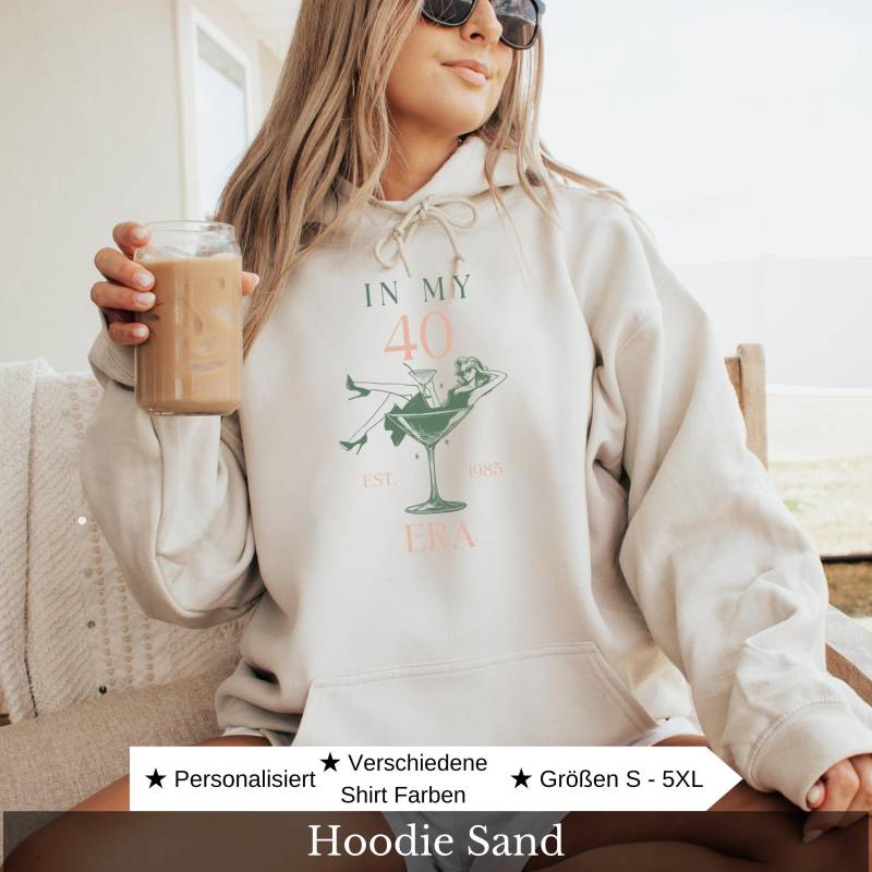 Geschenk Zum 40 Geburtstag Beste Freundin, Hoodie Personalisiert Geburtstagsgeschenk 40. Sie Kapuzenpullover Frau Schwester Patenkind Tochter von CozyDaysDesign