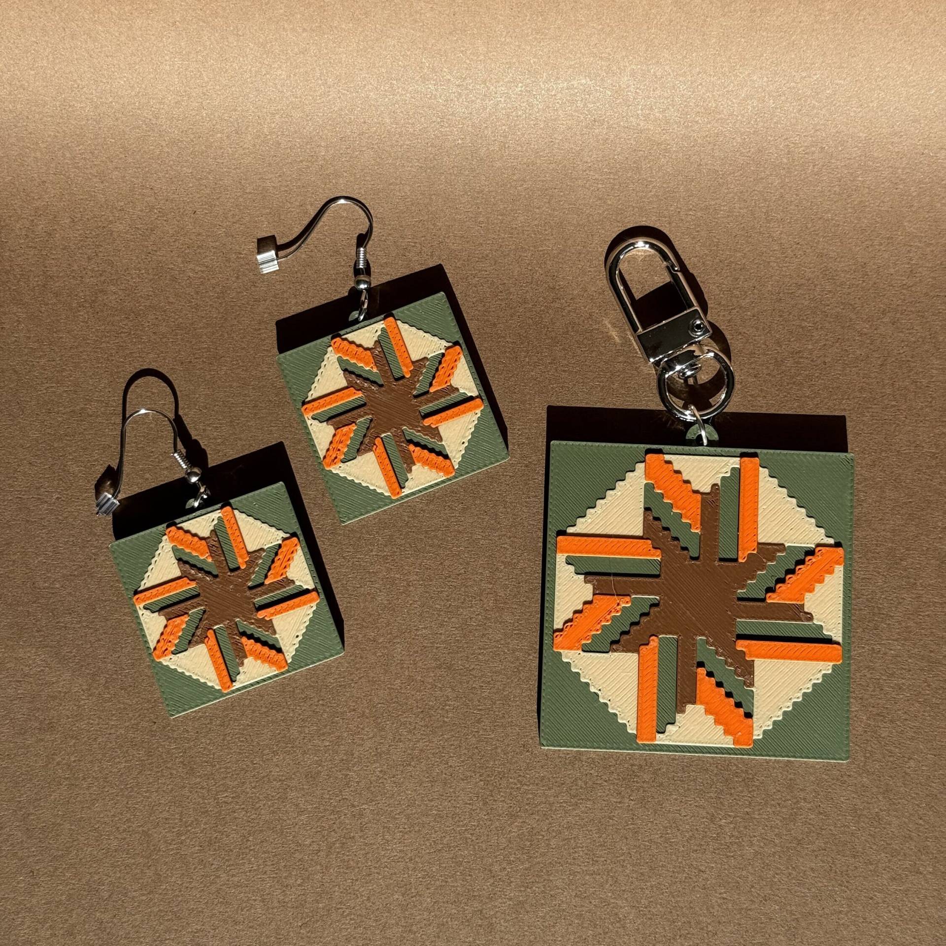 Tennessee State Quilt | Hypoallergene Leichte Ohrringe Aus Chirurgenstahl Hummerkralle Schlüsselanhänger Tennessee State Quilt | Hypoallergene Leichte Ohrringe Aus Chirurgenstahl Hummerkralle Schlüsselanhänger von CozyFoxAndCompany