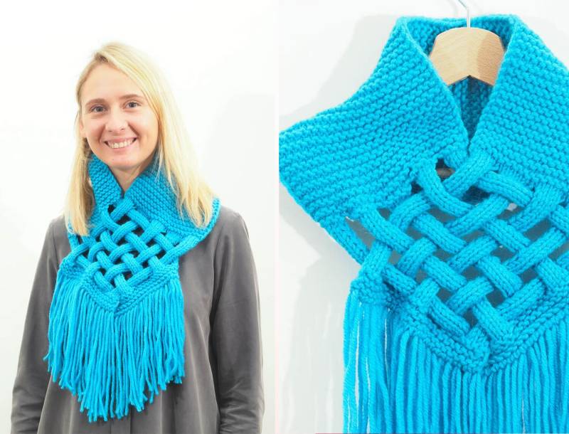 Strickschal Aus Wolle. Loopschal. Zopfschal. Blauer Strickschal. Handgemachter Grobstrick Schal. Winter. Tolles Weihnachtsgeschenk. Umweltfreundlich Strickschal Aus Wolle. Loopschal. Zopfschal. Blauer Strickschal. Handgemachter Grobstrick Schal. Winter. Tolles Weihnachtsgeschenk. Umweltfreundlich von CozyLT