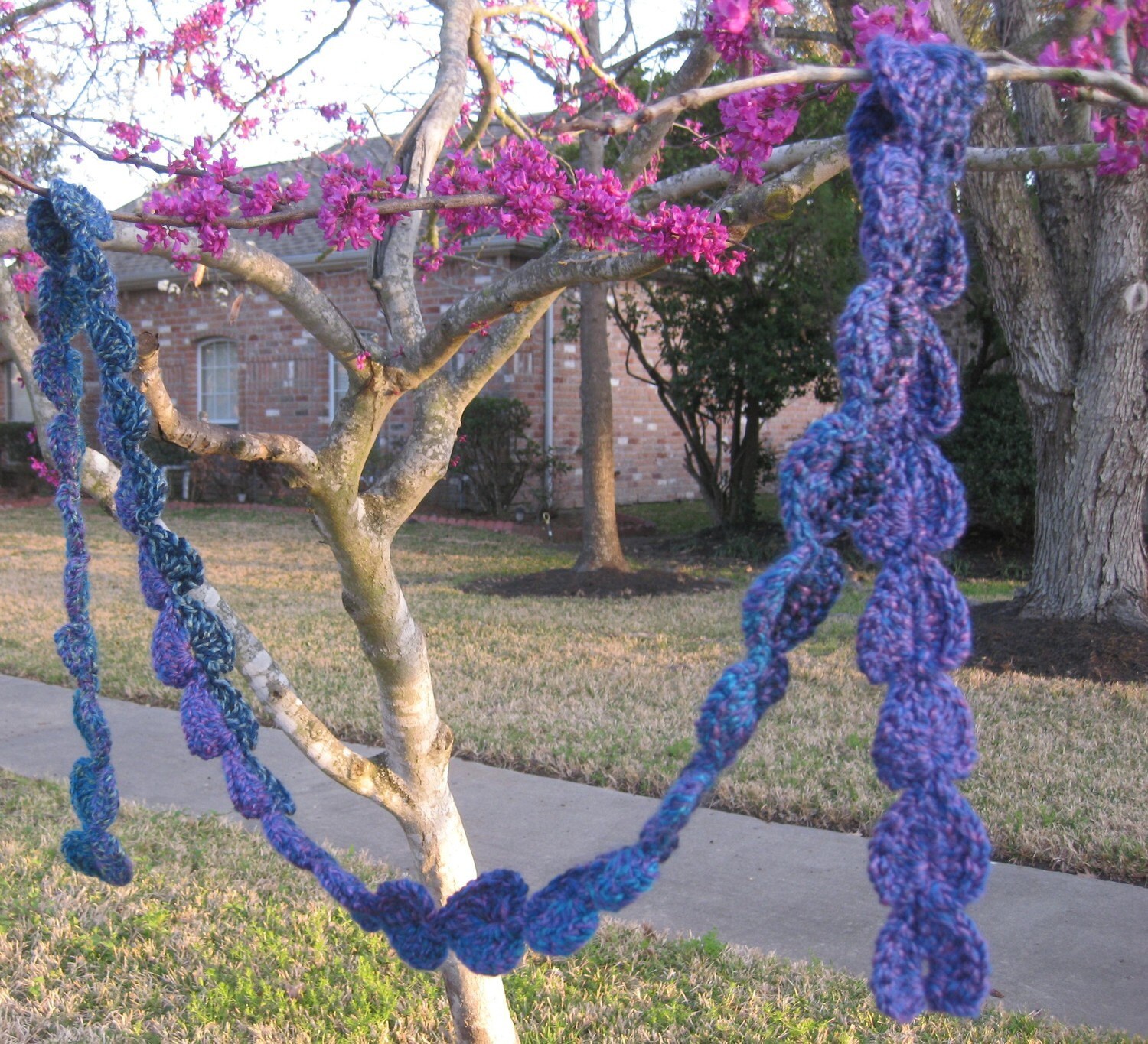 Herz Scarflette Blau-Violett Herz Scarflette Blau-Violett von CozySaturday