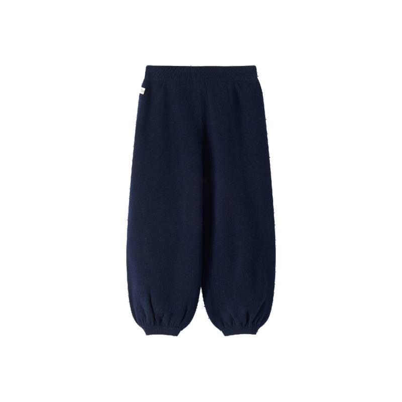 CozyU | Basic Wool Track Pants | Kid's Dark Blue Baby Knitwear von CozyU