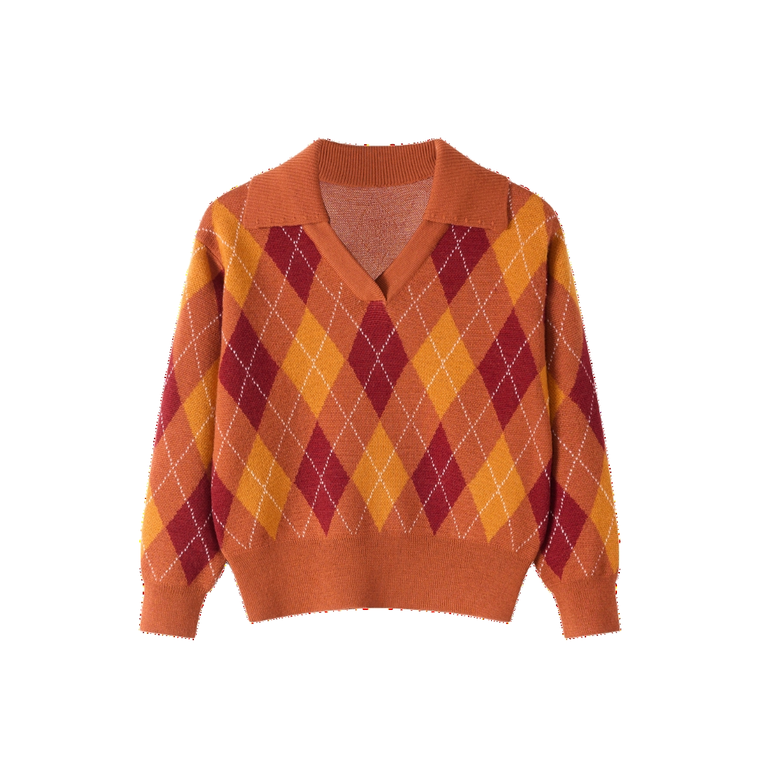 CozyU | Machine Washable Merino V-Neck Jumper | Kid's Burnt Orange Baby Tops CozyU | Machine Washable Merino V-Neck Jumper | Kid's Burnt Orange Baby Tops von CozyU