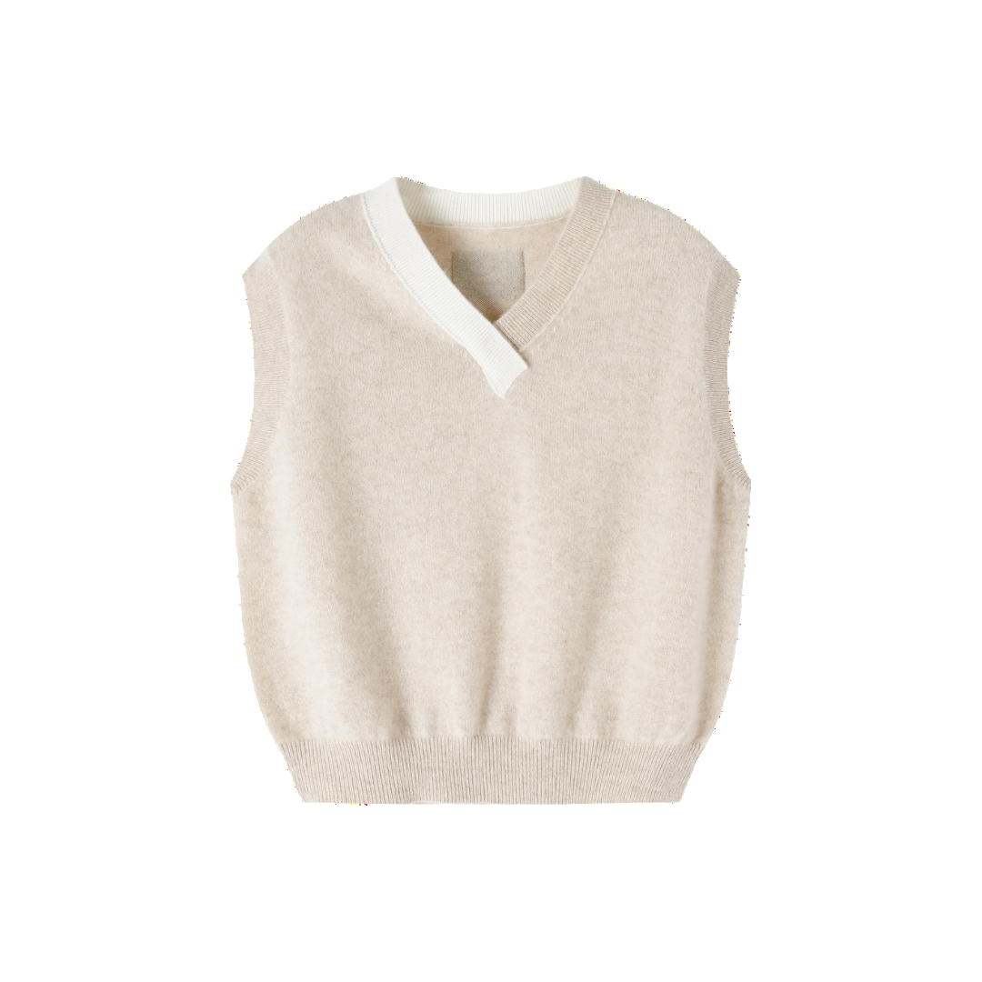 CozyU | Organic Colour Undyed Cashmere Vest | Kid's Soft Almond Baby Tops CozyU | Organic Colour Undyed Cashmere Vest | Kid's Soft Almond Baby Tops von CozyU