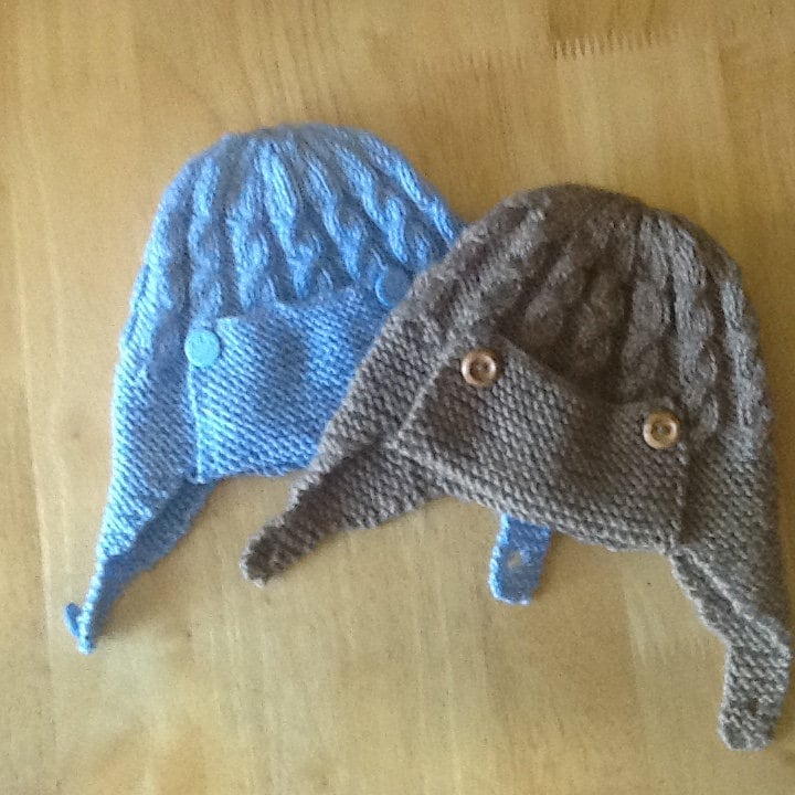 Kuschelige Fliegermütze Mit Ohrenklappen Für Einen Kleinen Jungen. Tolles Geschenk. Babyparty von CozyWozyWo