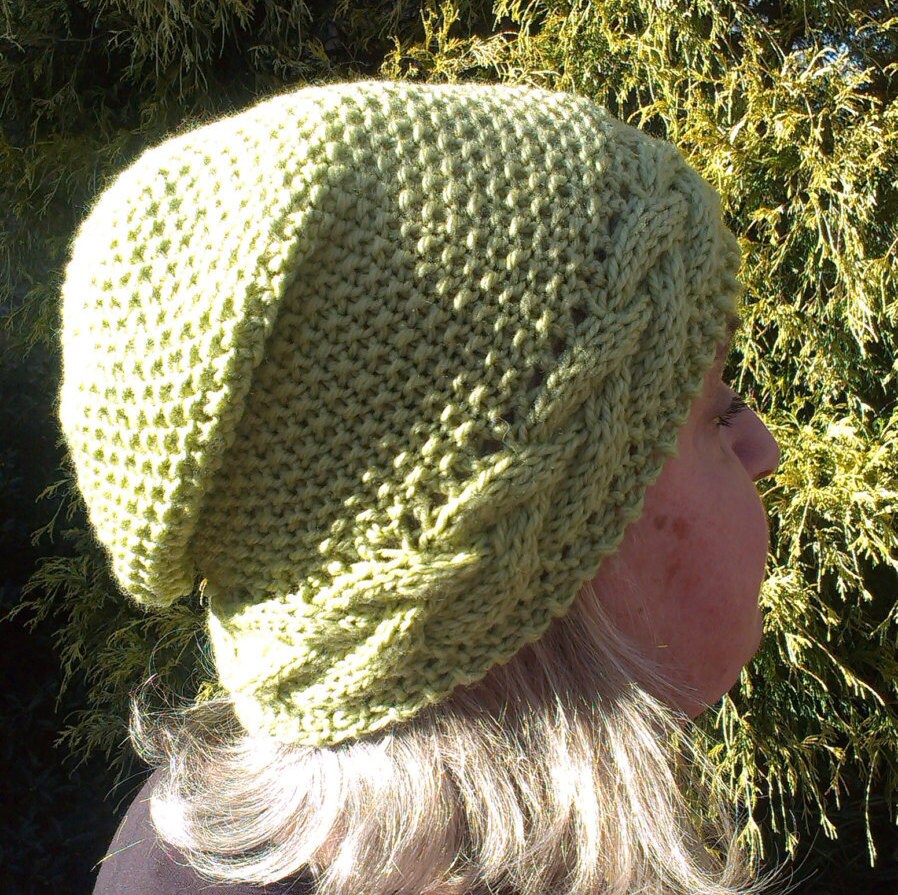 Slouchy Hand Gestrickte Mütze Hut Mit Kabeln Und Samenstich. Frühling. Sommer. Herbst. Winter. Weihnachtsgeschenk. 1-2 Tage Versand von CozyWozyWo