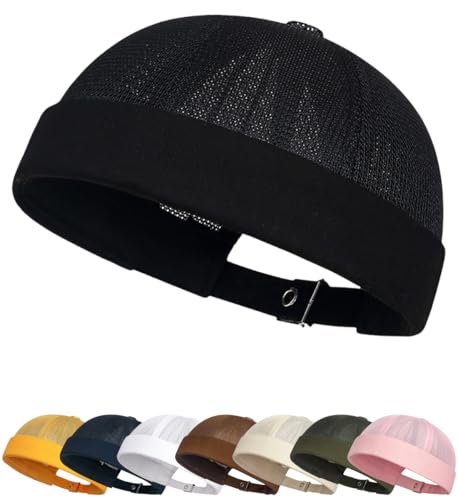 Beanie Mütze Haube Docker Style Trawler Frühling Herbst Winter weich & leicht Damen Dockercap Cap Ohne Schirm Casual Seemannsmütze Adjustable Hafenmütze von Cozyan
