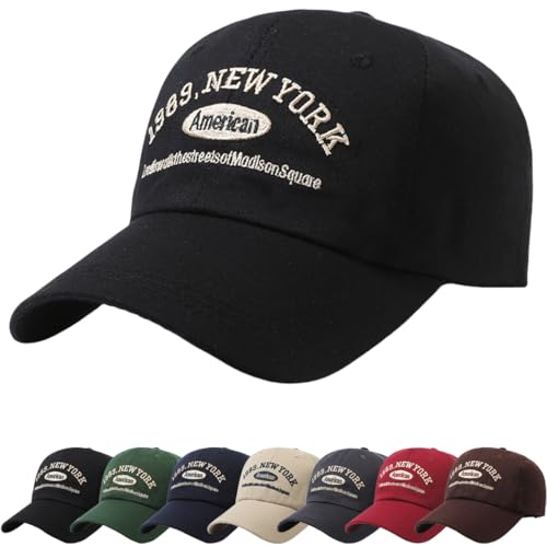 Cozyan Baseball Cap Classic Baumwolle Baseballkappen Gestickte Verstellbar Sonnenschutz Basecap Basecap Damen Herren Atmungsaktive Sport Sommer Kappe Verstellbar Basecap von Cozyan