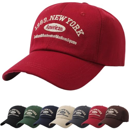 Cozyan Baseball Cap Classic Baumwolle Baseballkappen Gestickte Verstellbar Sonnenschutz Basecap Basecap Damen Herren Atmungsaktive Sport Sommer Kappe Verstellbar Basecap von Cozyan