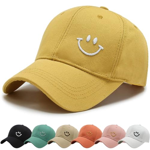Cozyan Baseball Cap Unisex Outdoor Baseball Cap Herren Damen Unisex Kappe Verstellbar Baseboard Baseballkappe Mütze Outdoor Baseballkappe (Gelb-1) von Cozyan