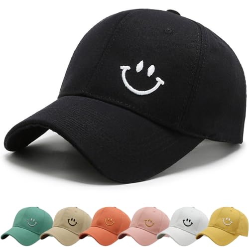 Cozyan Baseball Cap Unisex Outdoor Baseball Cap Herren Damen Unisex Kappe Verstellbar Baseboard Baseballkappe Mütze Outdoor Baseballkappe (Schwarz-1) von Cozyan