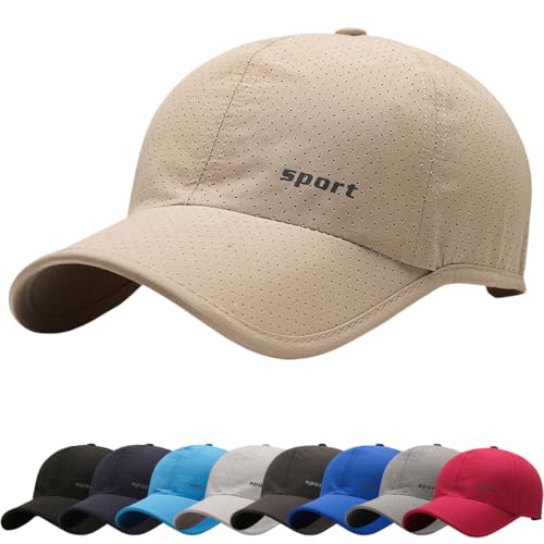 Cozyan Basecap Damen Herren Atmungsaktive Sport Sommer Kappe Verstellbar Baseball Cap Herren Damen Unisex Kappe Verstellbar Baseboard Sonnenschutz Basecap von Cozyan
