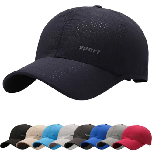 Cozyan Basecap Damen Herren Atmungsaktive Sport Sommer Kappe Verstellbar Baseball Cap Herren Damen Unisex Kappe Verstellbar Baseboard Sonnenschutz Basecap von Cozyan