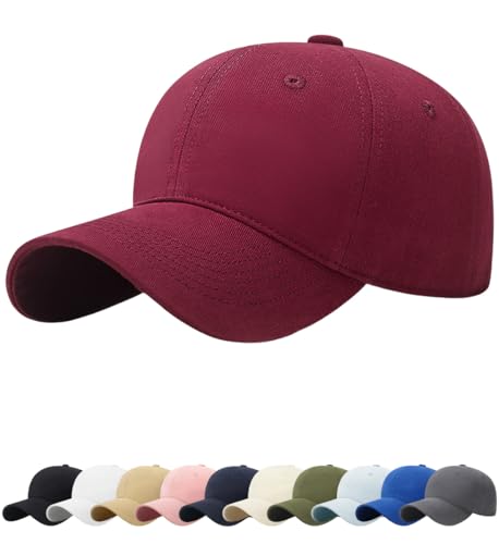 Cozyan Basecap Unisex Retro Baseball Cap Herren und Damen Einstellbare Kappe mit Schirm Sonnenschutz Baseballkappe Atmungsaktive Sport Sommer Kappe Verstellbar Schnelltrocknend Leichte von Cozyan