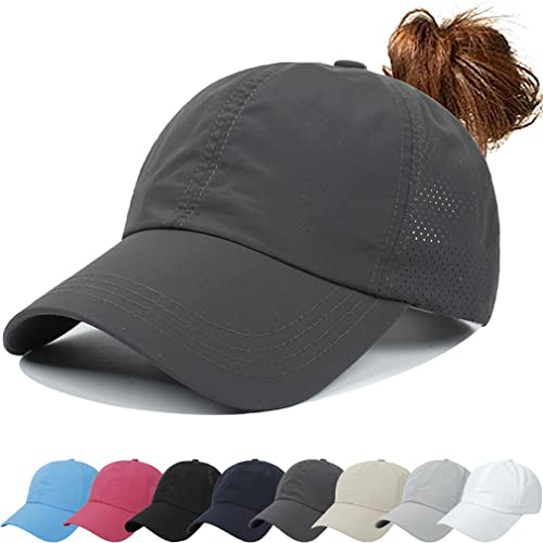 Cozyan Damen Pferdeschwanz Kappe Baseball Cap Unisex Einstellbare Baseballkappe Damen Sommer Einstellbare Schnell trocknende Masche Atmungsaktiv Baseballmütze Cozyan Damen Pferdeschwanz Kappe Baseball Cap Unisex Einstellbare Baseballkappe Damen Sommer Einstellbare Schnell trocknende Masche Atmungsaktiv Baseballmütze von Cozyan