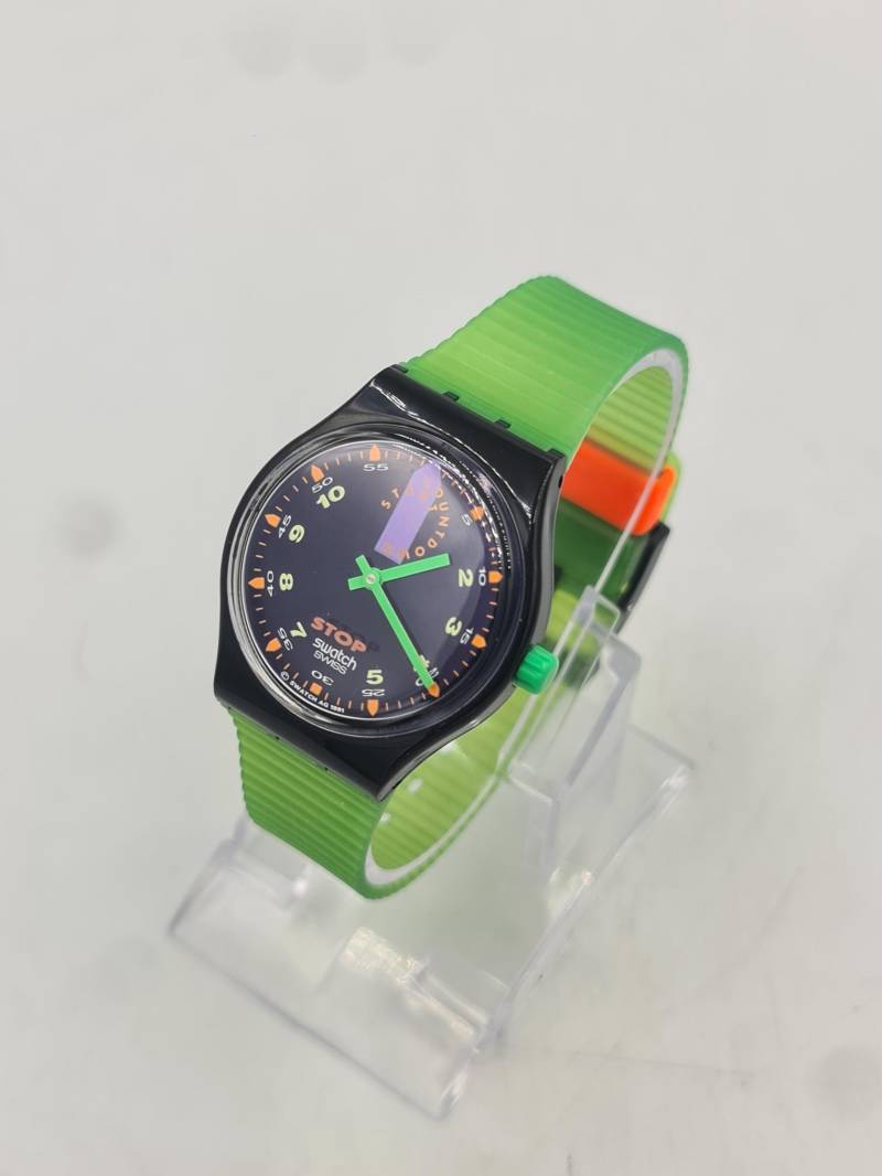 Swatch Armbanduhr "stopp Swatch' 1990S Chronograph in Mint Von Jess Rush Ssb100, Mit Original Box Und Papieren von CozycatVintageShop