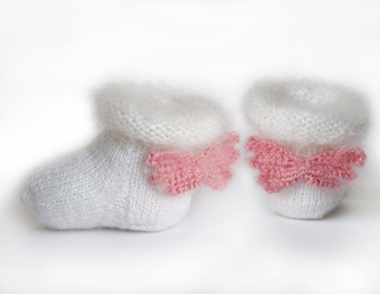 Baby Socken Weiche Babyschuhe Gestrickt Angel Wings Booties von Cozychic99