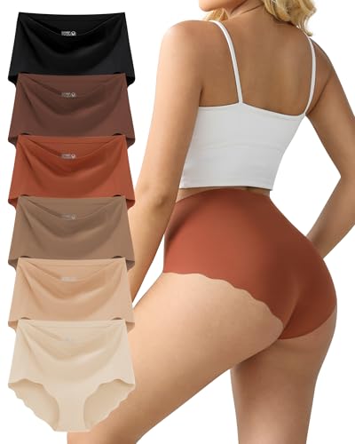 Cozyroam Unterhosen Damen Seamless Slips Damen Nahtlos Unterwäsche Frauen Bequeme Hohe Taille Slips Ohne Naht Atmungsaktiv Panties No Show Underwear Women Mehrpack 6 von Cozyroam