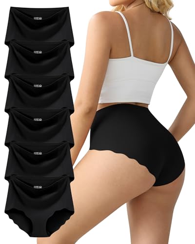 Cozyroam Unterhosen Damen Seamless Slips Damen Nahtlos Unterwäsche Bequeme Hohe Taille Slips Ohne Naht Atmungsaktiv Panties No Show Underwear Women Mehrpack 6 von Cozyroam