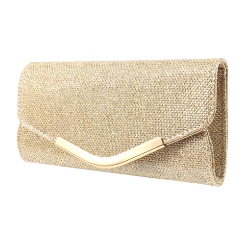Cpolebev Handtaschen Frauen Für Frauen Mode Damen Abend Kleine Handtasche Bankett Geldbörse Handtasche (Golden) von Cpolebev