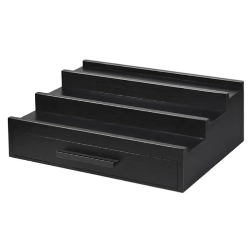 Cpolebev Parfüm-Organizer-Tablett, Duftregal, Dreischichtiger Parfümhalter, Duftdisplay, Schwarzer Parfüm-Organizer mit Schubladen Cpolebev Parfüm-Organizer-Tablett, Duftregal, Dreischichtiger Parfümhalter, Duftdisplay, Schwarzer Parfüm-Organizer mit Schubladen von Cpolebev